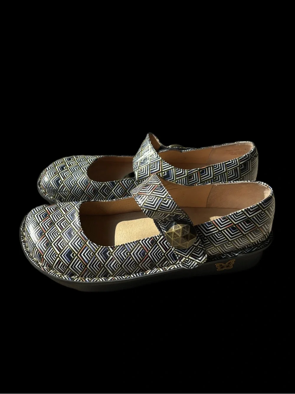 Women's ALEGRIA Paloma Pyramids Leather Mary Janes PAL-394 Size 41 (10.5-11US)